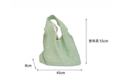 Plain Embroidered Tote Bag